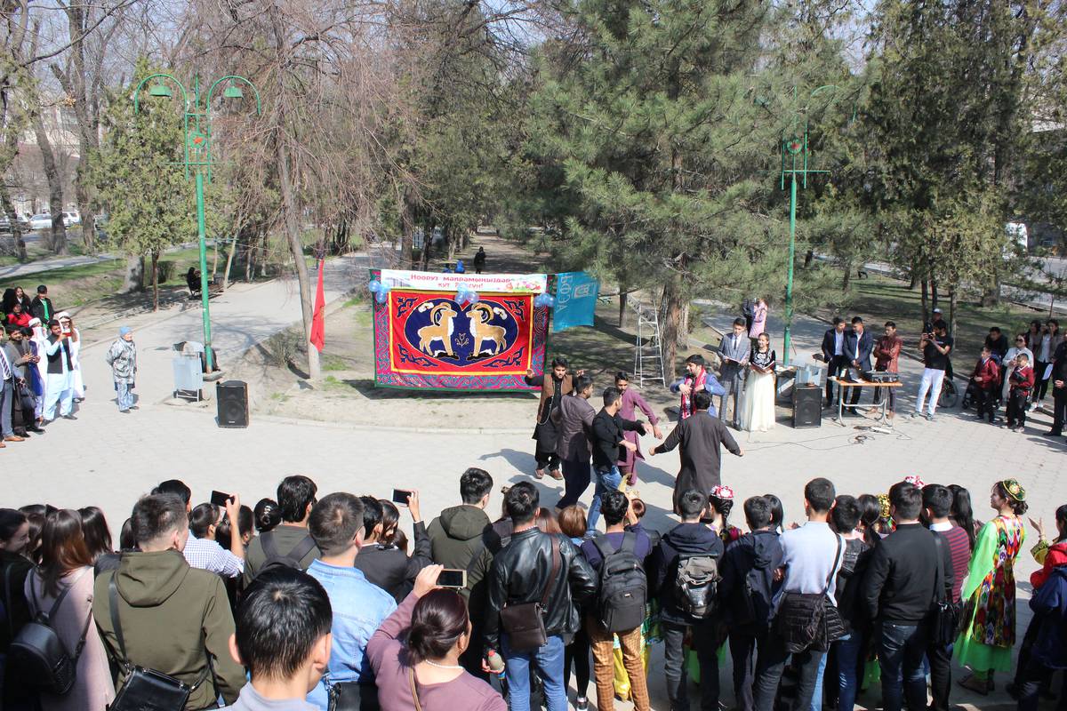 Teachers and students of the Adam University celebrated Nooruz