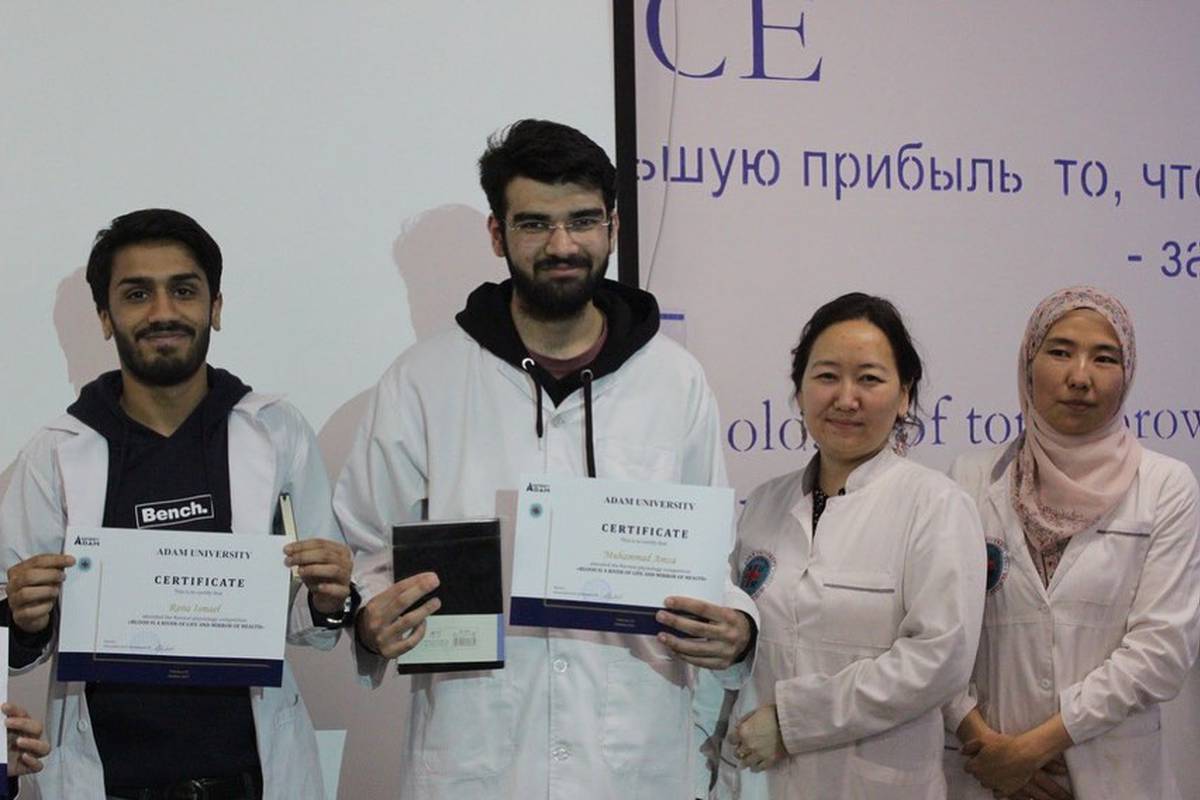 The Department of Morphological Disciplines of AUSM held a competition on 25.02.2023 on blood physiology "Blood is the river of life and mirror of health" among students of the 2nd and 3rd semesters