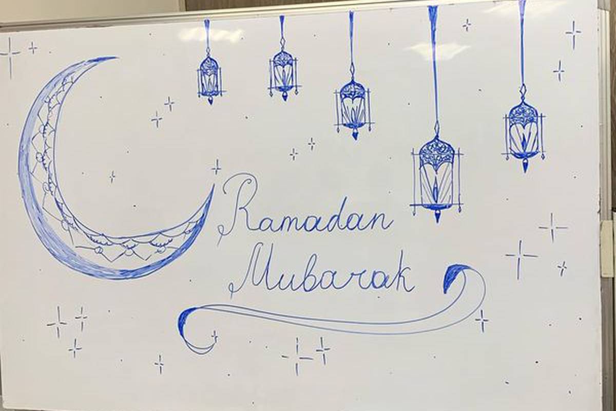 In honor of the Holy month of Ramadan, with the support of the University, an iftar was held for fasting students