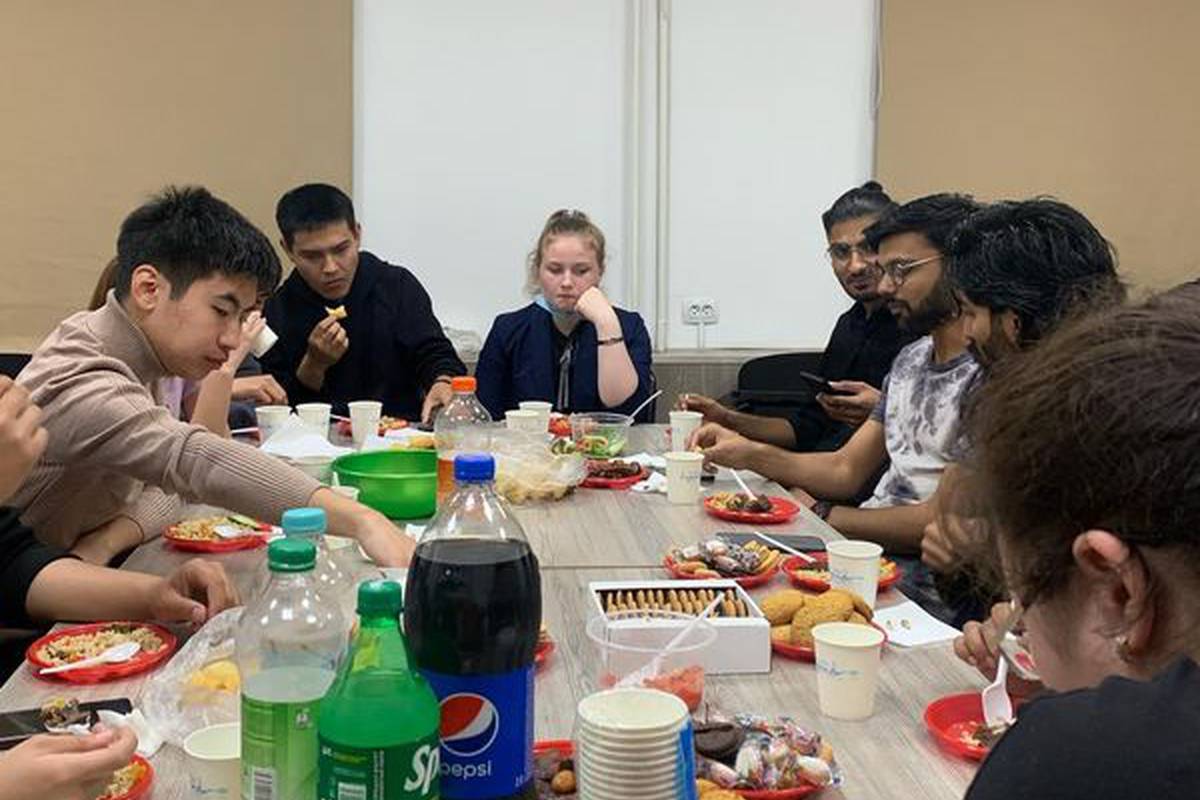 In honor of the Holy month of Ramadan, with the support of the University, an iftar was held for fasting students