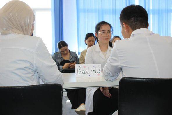 The Department of Morphological Disciplines and Public Health of Adam University held a competition on April 18, 2024, on normal physiology «Blood - A Mirror of Health» among second- and third-semester students