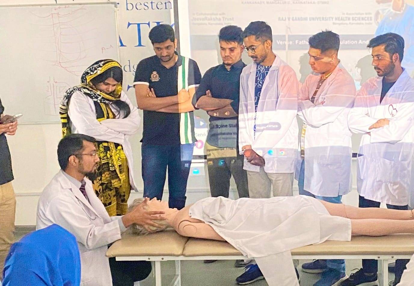 From the very first months of their studies, first-year students of Adam University School of Medicine begin not only to study theory, but also to master practical skills